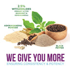 Organic Ashwagandha Extra Strength 1950 Mg - Ashwagandha Supplements for Women & Men, Antioxidant Support, Nature'S Vegan Ashwagandha Powder Organic, Non-Gmo & Gluten Free - 120 Capsules