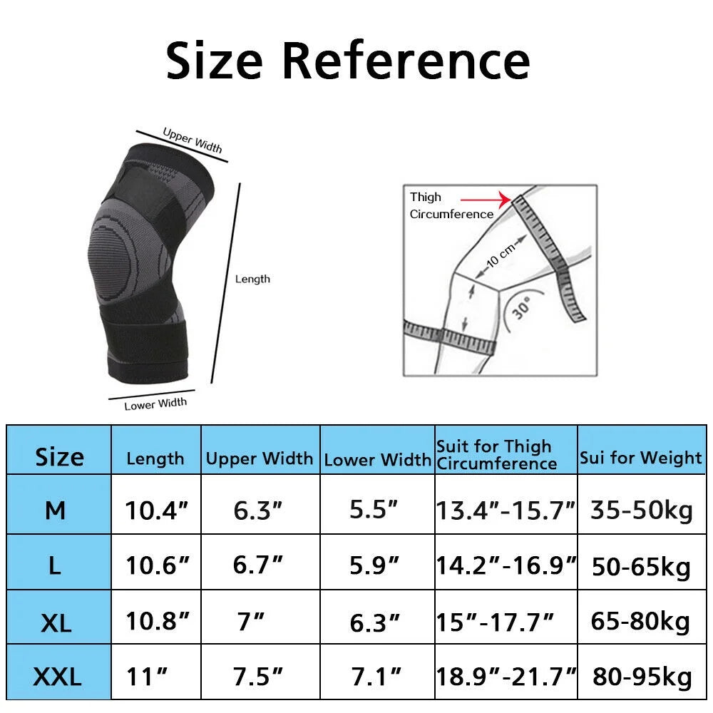 Unisex Knee Brace Sleeve Patella Support Stabilizer, Green, XXL