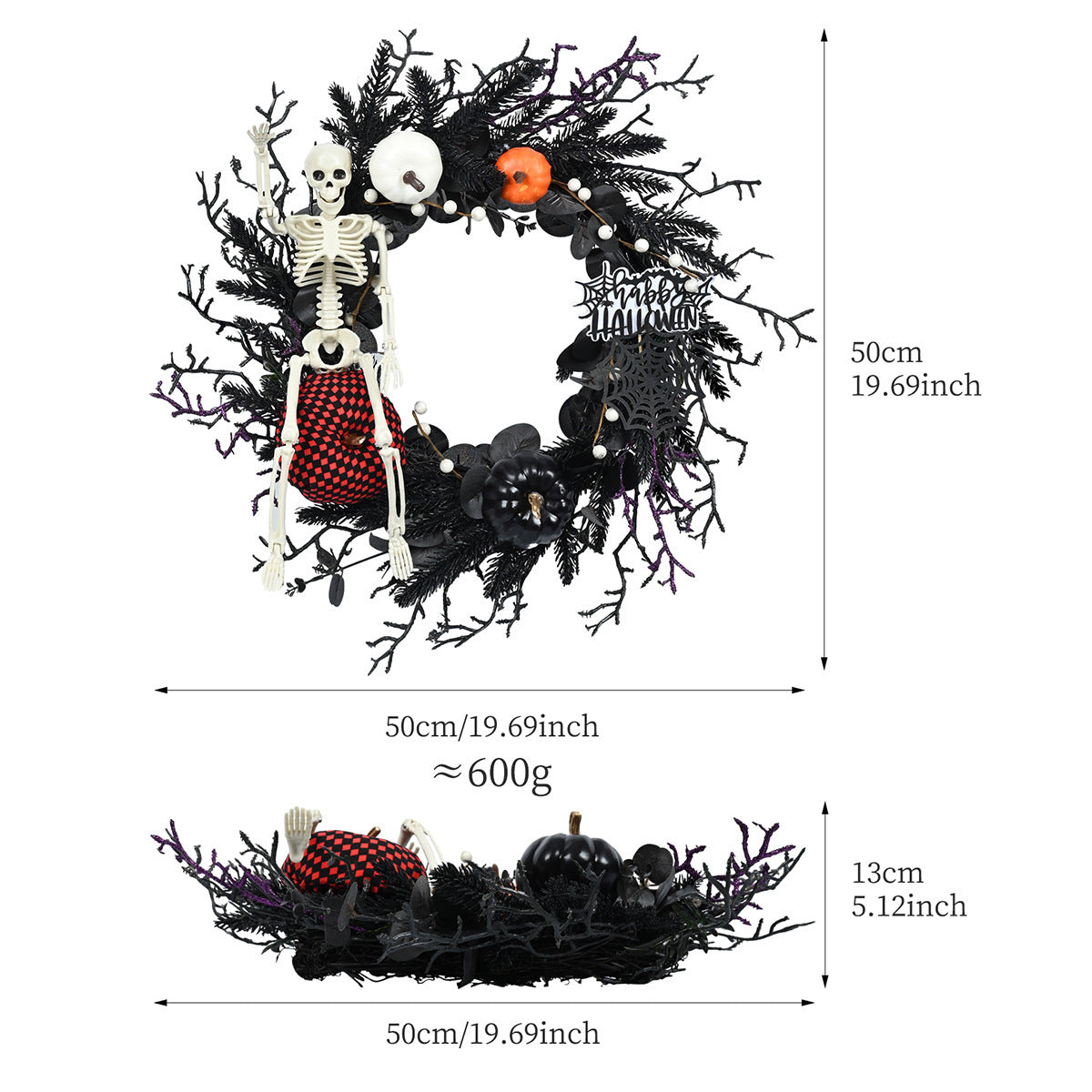 Halloween Wreath Decorations Pendant Door Decoration null