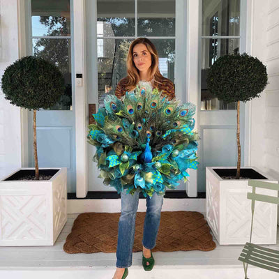 Peacock Wreath Home Decoration Door Hanging null