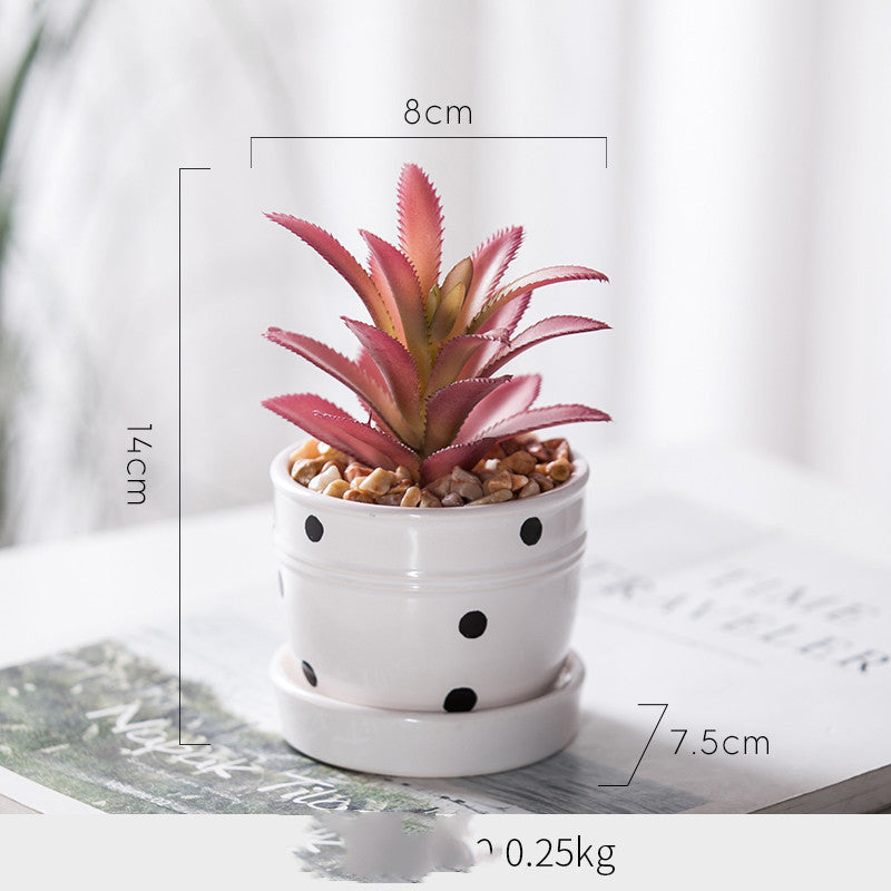 Artificial Green Plant Ornaments Potted Ornaments Green Plants Fake Flower Ornaments null