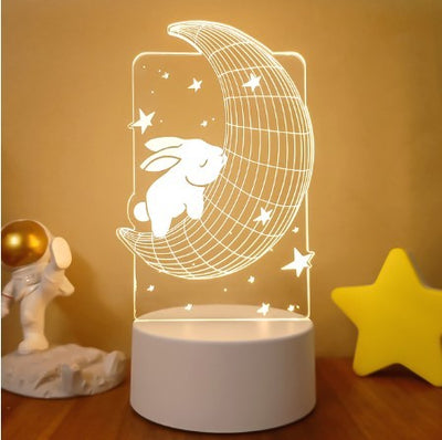 3D Lights Colorful Touch Remote Control LED Visual Lights null