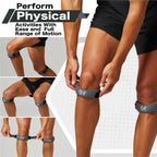 Patellar Tendon Knee Support Strap - Adjustable Brace with Compression Pad for Pain Relief, Stability - Suitable for All Sports & Workouts (2 Pack)