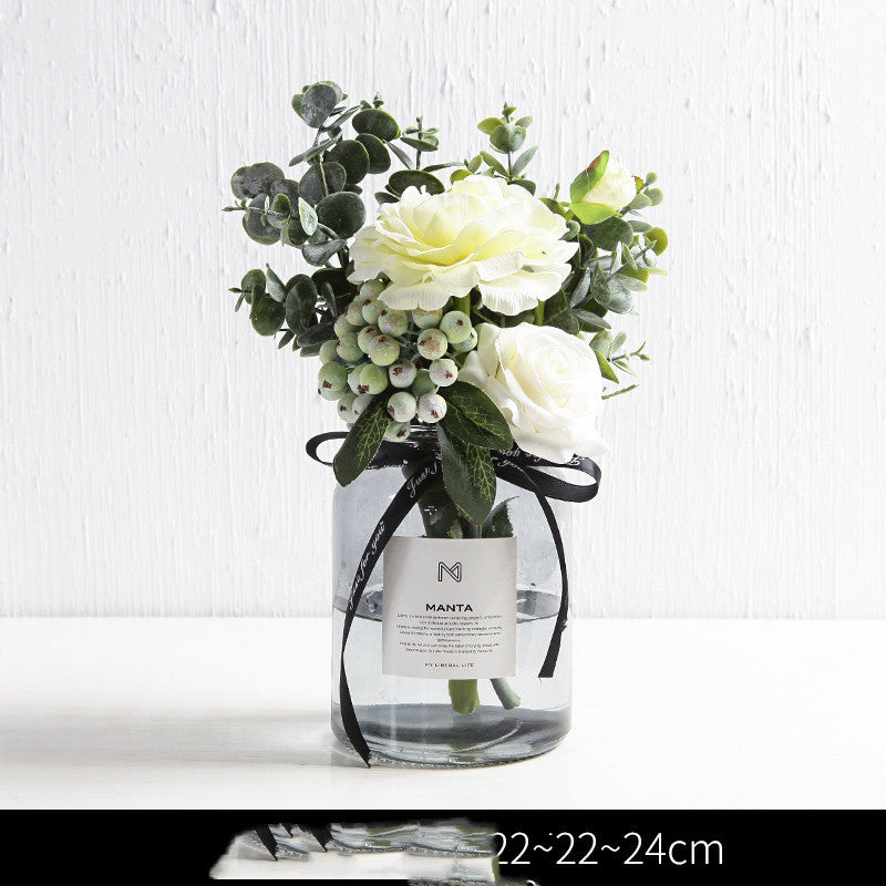 Artificial Green Plant Ornaments Potted Ornaments Green Plants Fake Flower Ornaments null