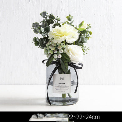 Artificial Green Plant Ornaments Potted Ornaments Green Plants Fake Flower Ornaments null