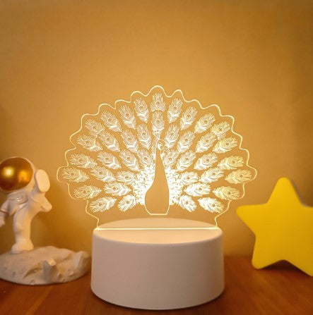 3D Lights Colorful Touch Remote Control LED Visual Lights null