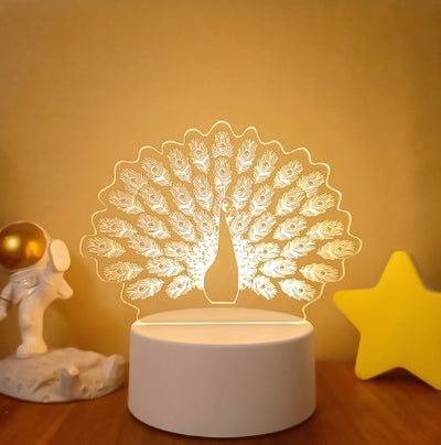 3D Lights Colorful Touch Remote Control LED Visual Lights null