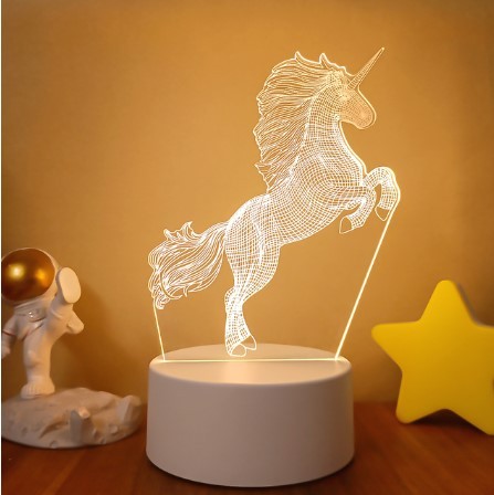 3D Lights Colorful Touch Remote Control LED Visual Lights null